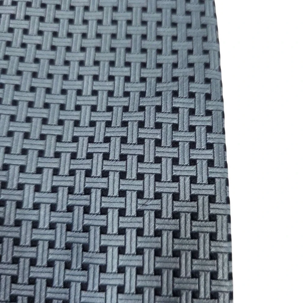Laurent Bennet Mens Silk Blend Patterned‎ Necktie Blue Formal Accessory Luxury